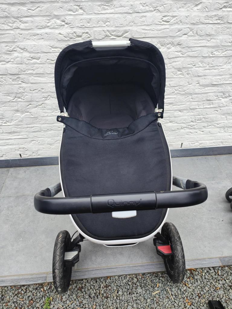 Wandelwagen quinny met draagmand, Poussette combi, Quinny, Utilisé, Tige de poussée réglable