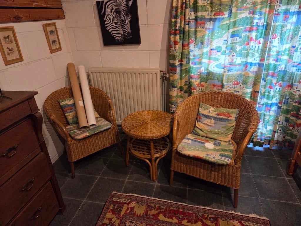 Petit salon rotin / osier, Enlèvement, Comme neuf, Rotin