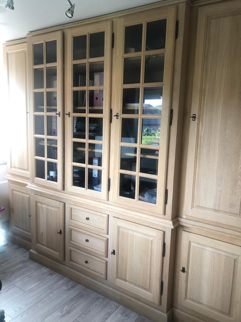 Armoire en chêne massif, Maison & Meubles, Armoires | Buffets, Comme neuf, 200 cm ou plus, 200 cm ou plus, 50 à 75 cm, Avec tiroir(s)