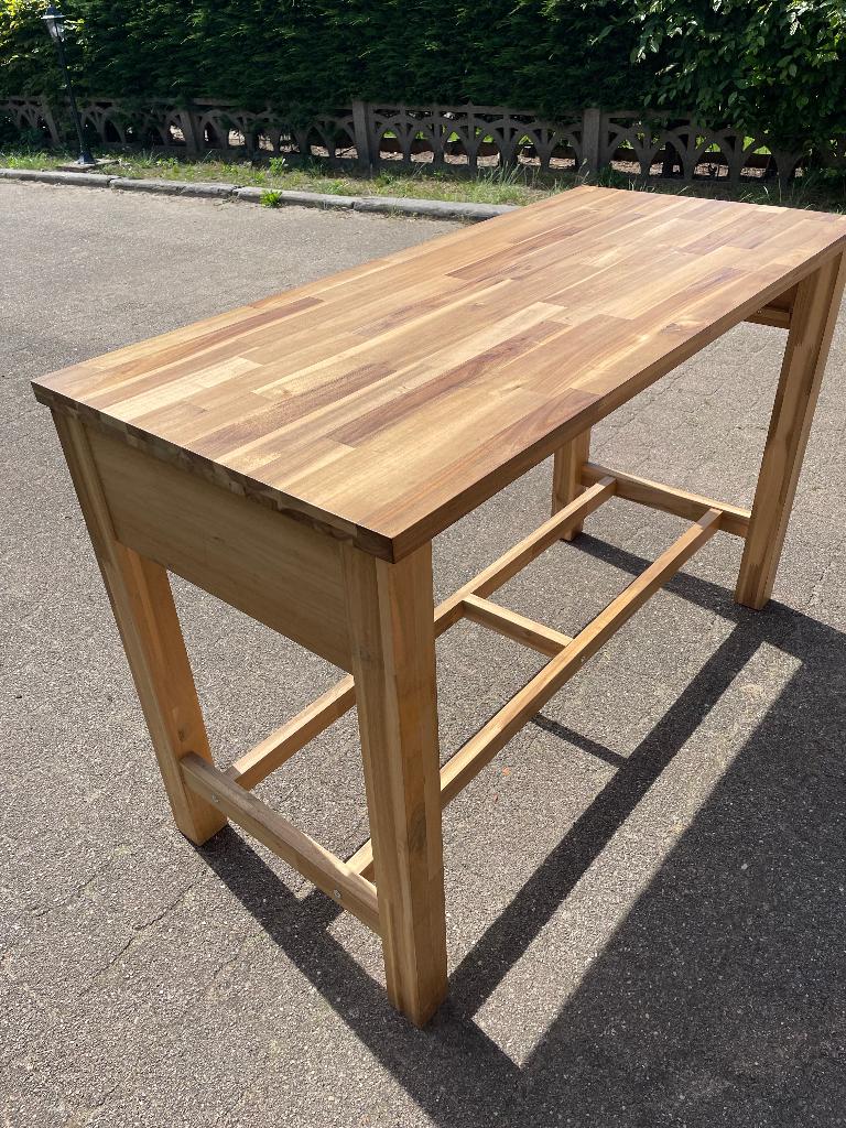 Houten bartafel / bureau, Maison & Meubles, Dénudé, Utilisé, Enlèvement