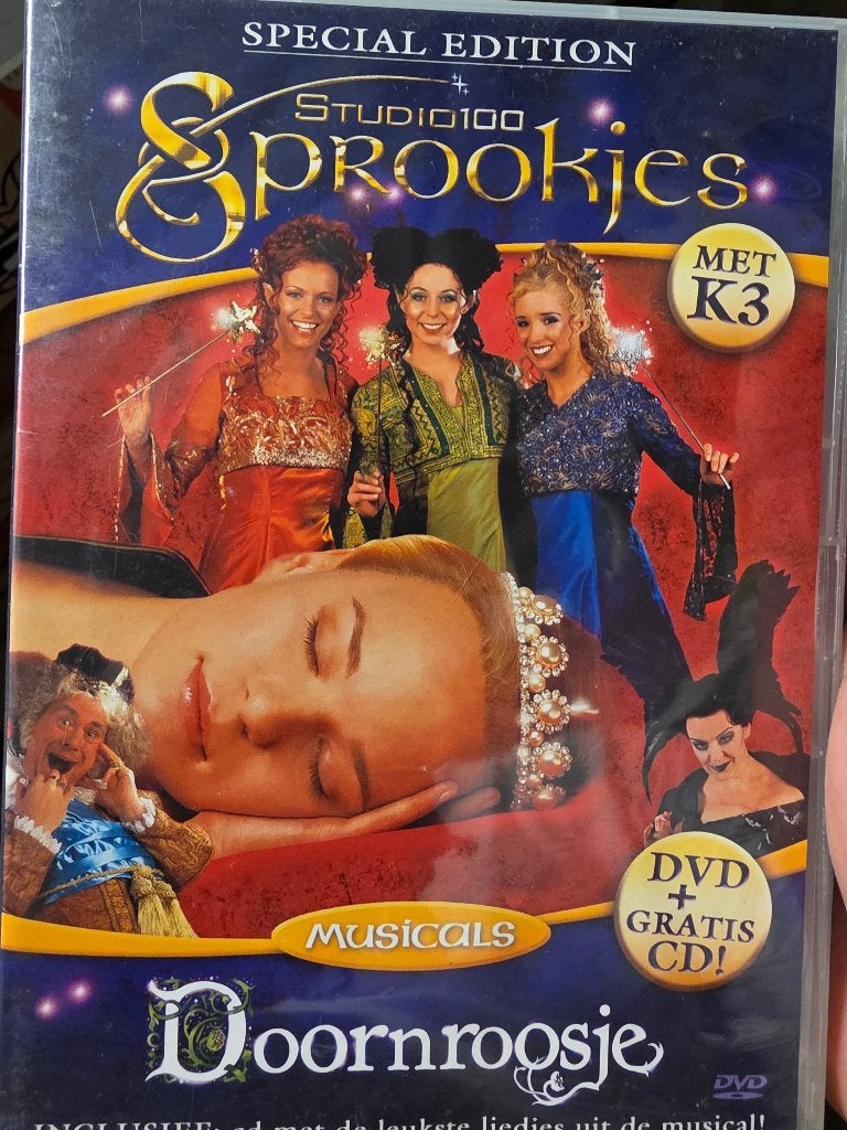 K3 doornroosje musical dvd+cd, Cd's en Dvd's, Ophalen of Verzenden, Nederlands