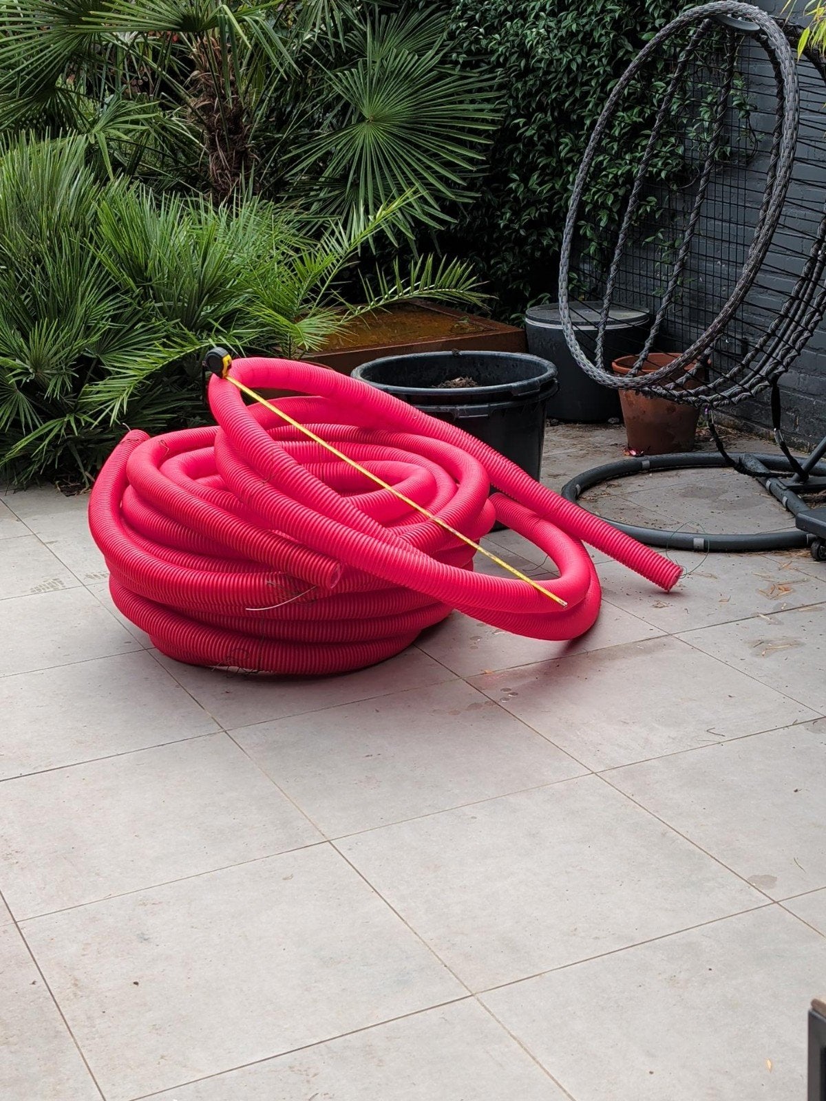 Rode flexibele wachtbuis, Bricolage & Construction, Neuf, 6 mètres ou plus, 60 à 80 mm, PVC