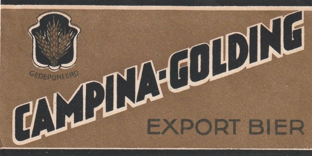 oud bieretiket België Campina-Golding : Export Bier, Verzamelen, Verzenden, Gebruikt, Overige typen, Overige merken