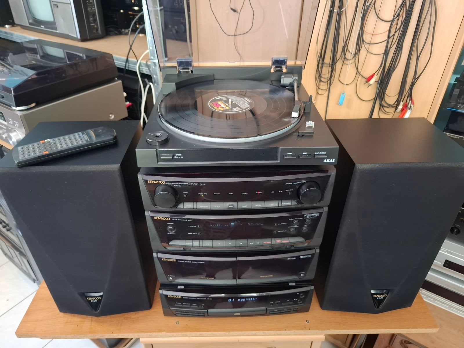 prachtige stereo set Kenwood met platenspeler koopje, Audio, Tv en Foto, Ophalen