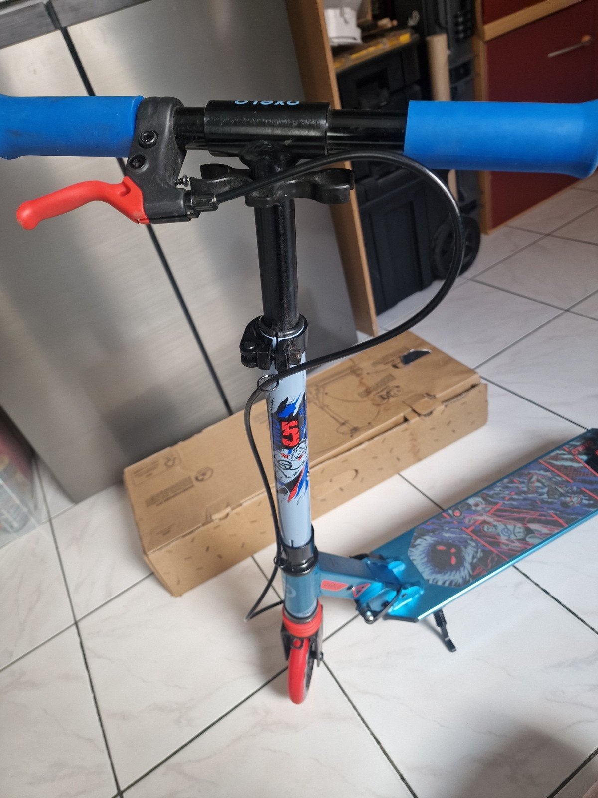 Oxelo step met rem en vering., Vélos & Vélomoteurs, Trottinettes, Enlèvement ou Envoi