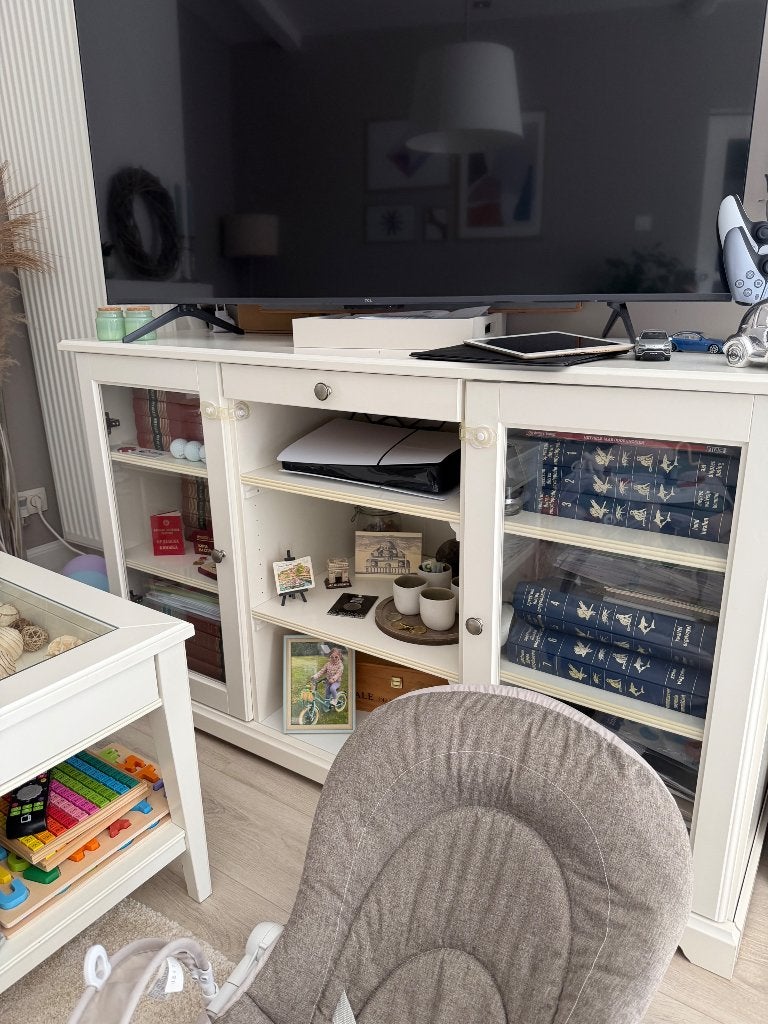 IKEA LIATORP dressoir / tv-meubel – wit, Huis en Inrichting, Ophalen, Zo goed als nieuw
