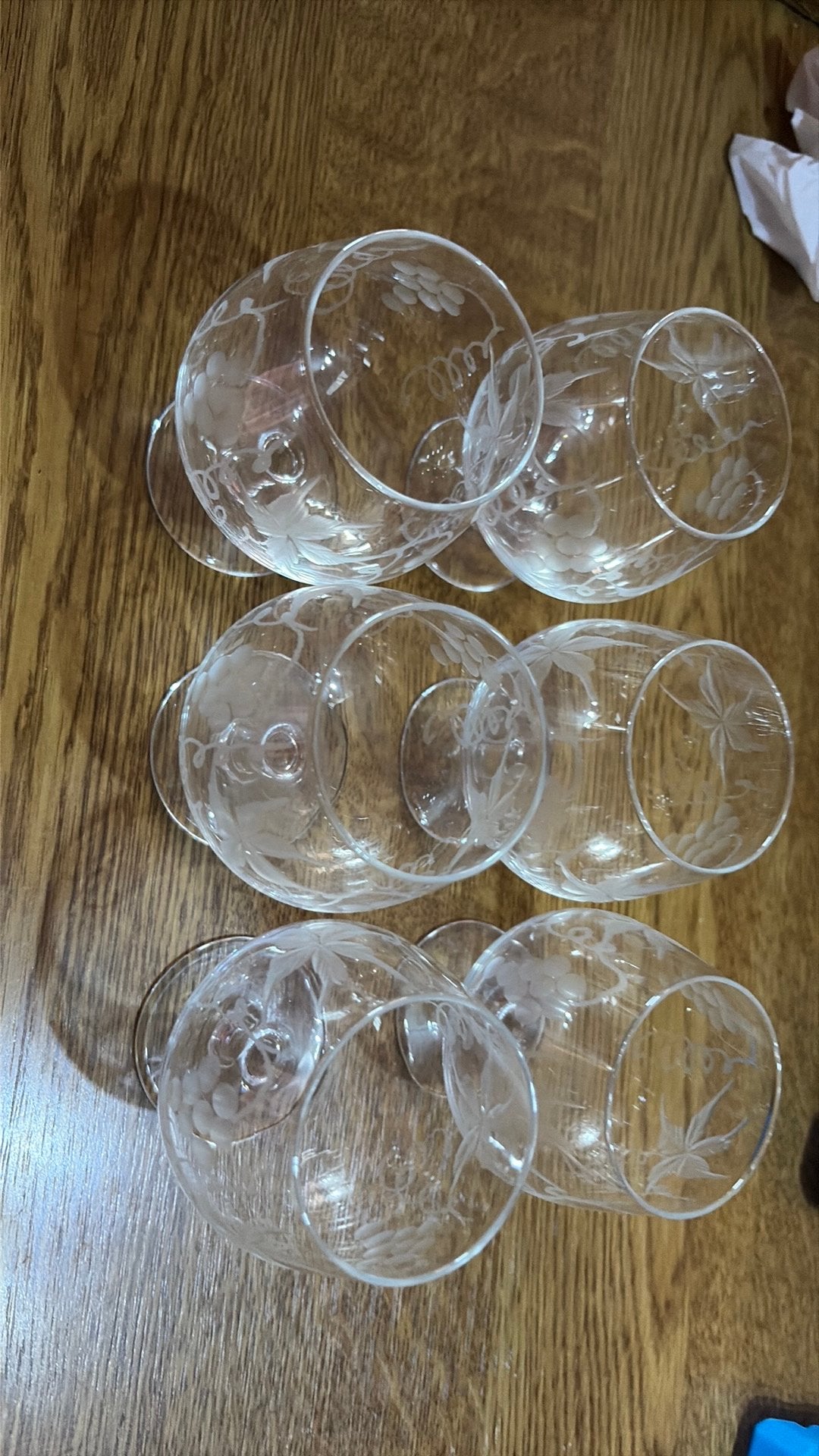 Lot de 6 verres a cognac en crystal, Enlèvement, Utilisé