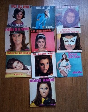 Vinyles 45T Sheila 1,5€/D 33T Sheila -Sheila et Ringo 9€/d, Enlèvement ou Envoi, Autres formats, Comme neuf, Housse de protection extérieure