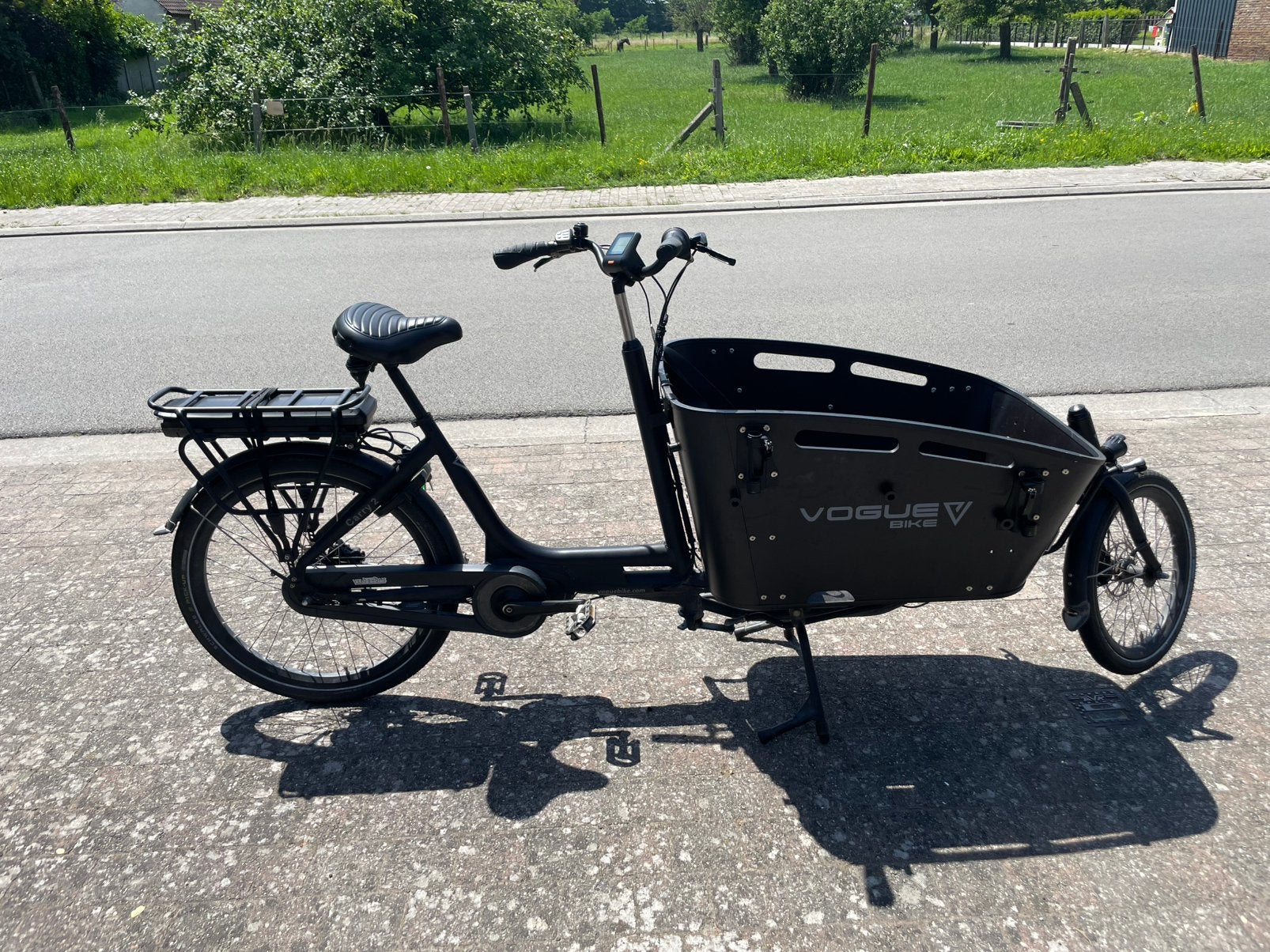 Elektrische  bakfiets van vogue, Huif, Zo goed als nieuw, 2 kinderen, Schijfrem