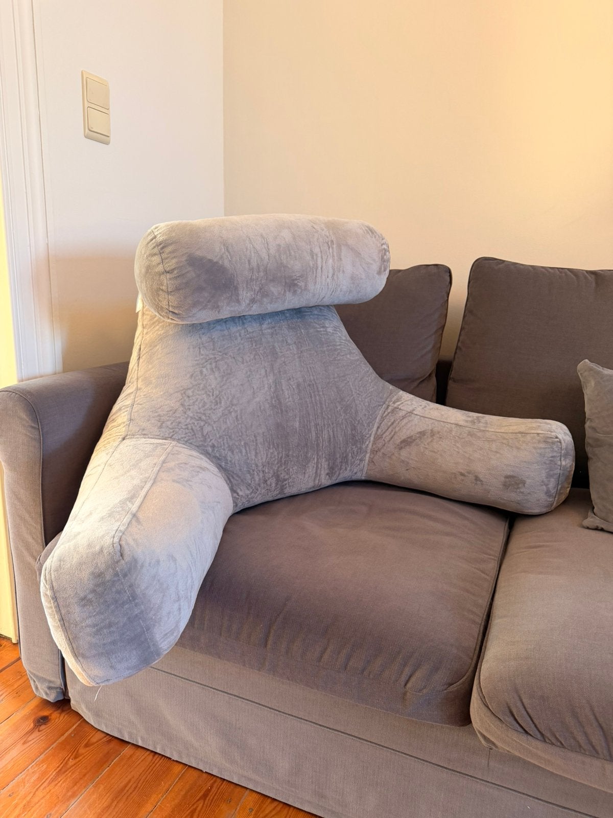 Linenspa leekussen met neksteun, Huis en Inrichting, Woonaccessoires | Kussens, Ophalen, Steunkussen, Zo goed als nieuw, Ergonomisch