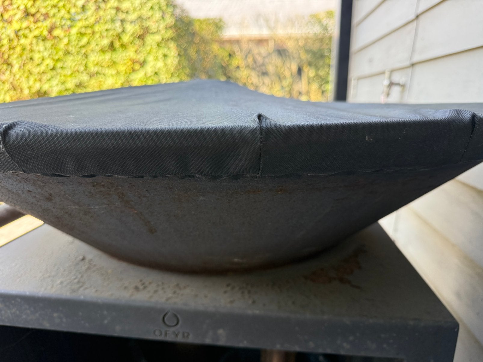 Moniele BBQ Ofyr Dia 100cm - met metalen afdekplaat + hoes, Tuin en Terras, Ophalen, Gebruikt