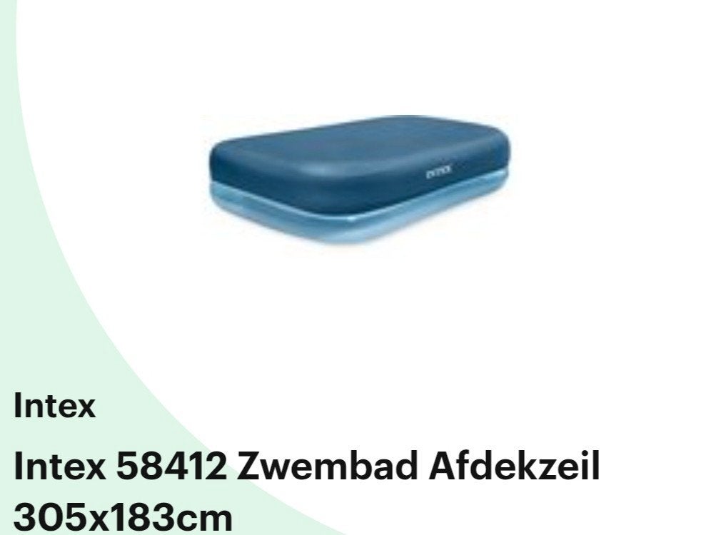 afdekzeil zwembad intex 305 op 173, Ophalen, Zo goed als nieuw