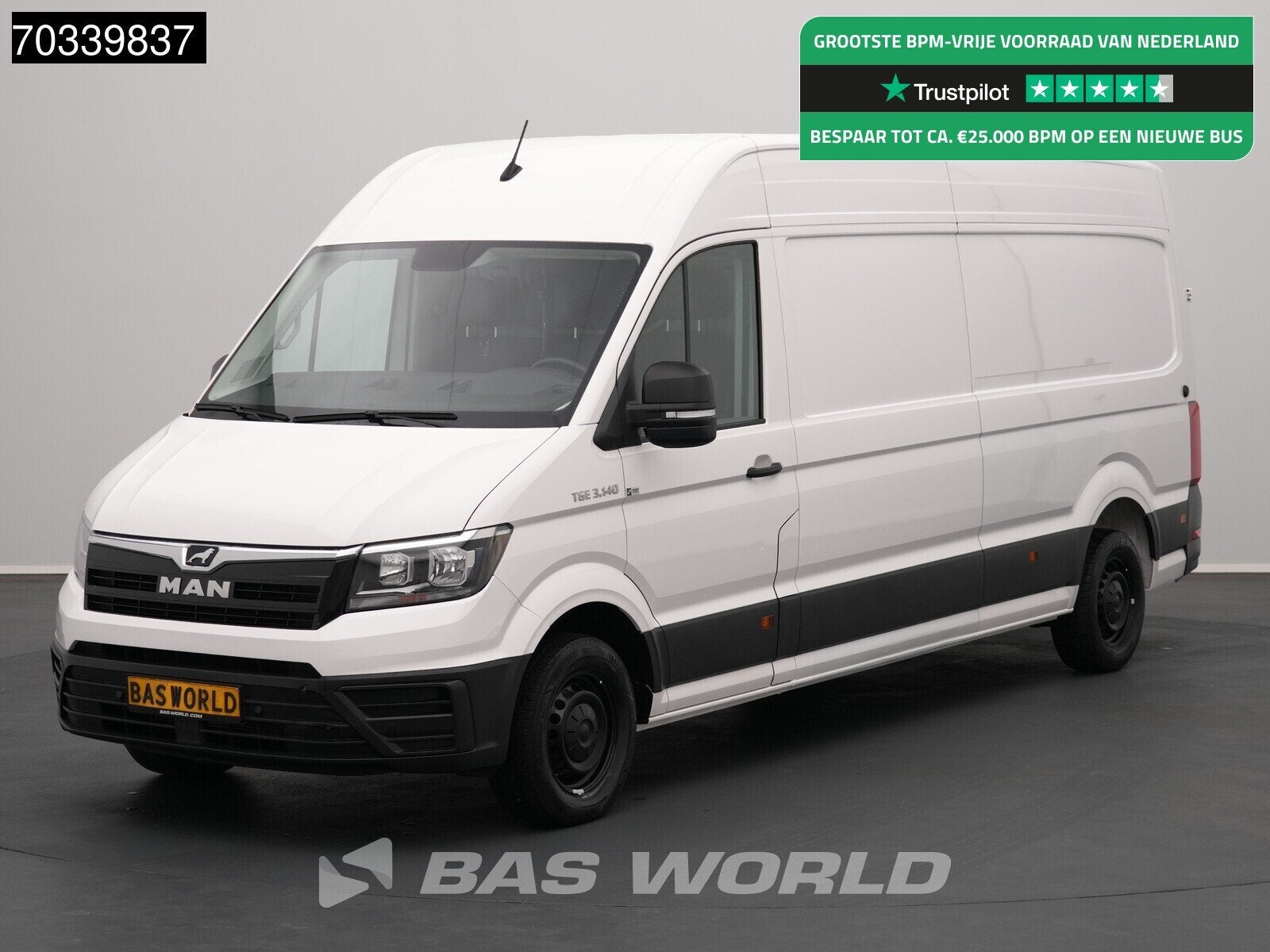 MAN TGE 3.140 Automaat L4H3 Airco Cruise Camera Euro6 L3H2 C, Autos, Achat, Euro 6, Entreprise, 3 places