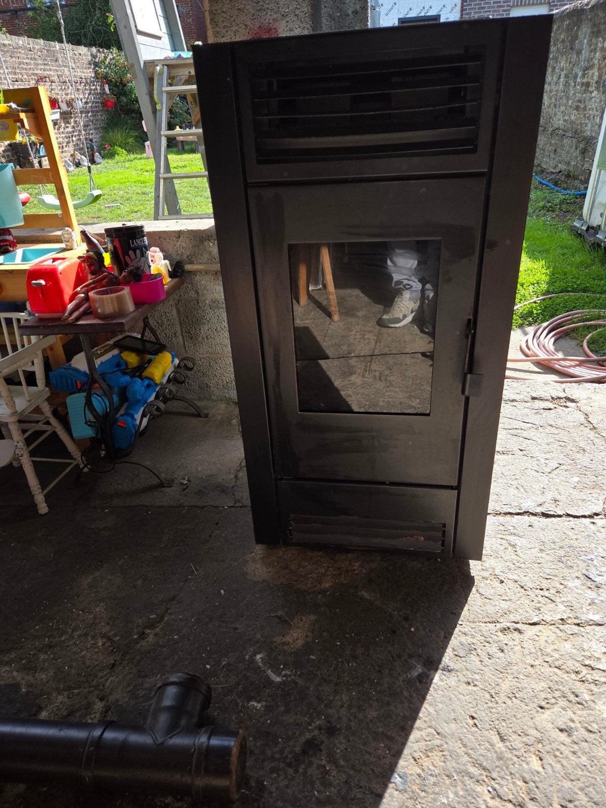 poel a pellet 8kw glas is vervangen, Huis en Inrichting, Ophalen of Verzenden