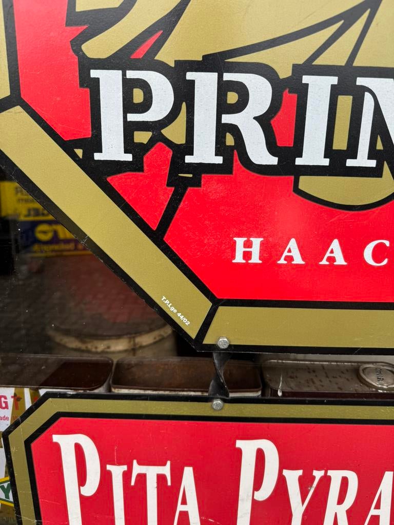 Ancien grand panneau d'affichage de la bière Primus, Enlèvement, Utilisé, Panneau publicitaire