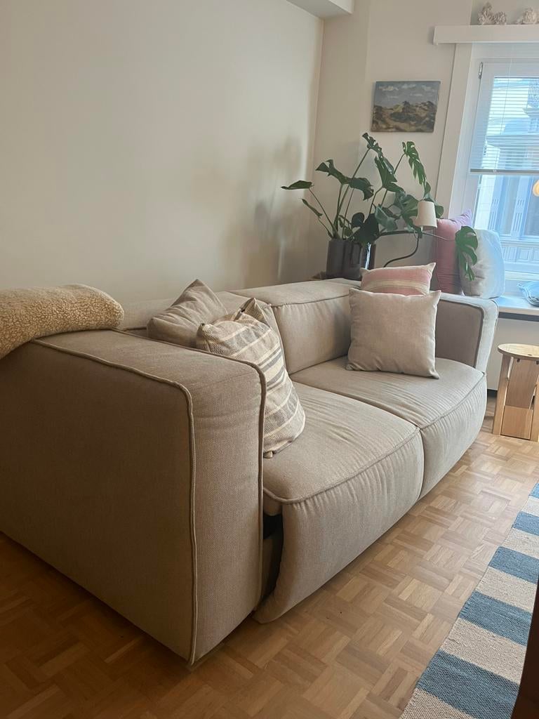 Sofabed slaapbank/ zetel, Trois personnes, 100 à 125 cm, 200 à 250 cm, Comme neuf