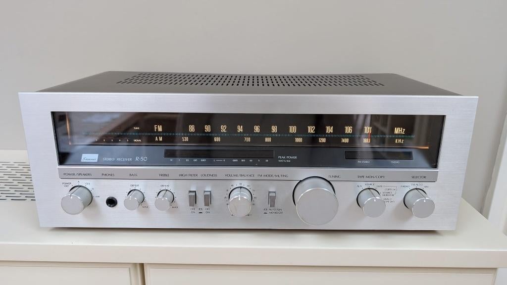 Sansui R-50 - Stereo Receiver - Vintage Hifi - Phono, Audio, Tv en Foto, Versterkers en Ontvangers, Zo goed als nieuw, Stereo