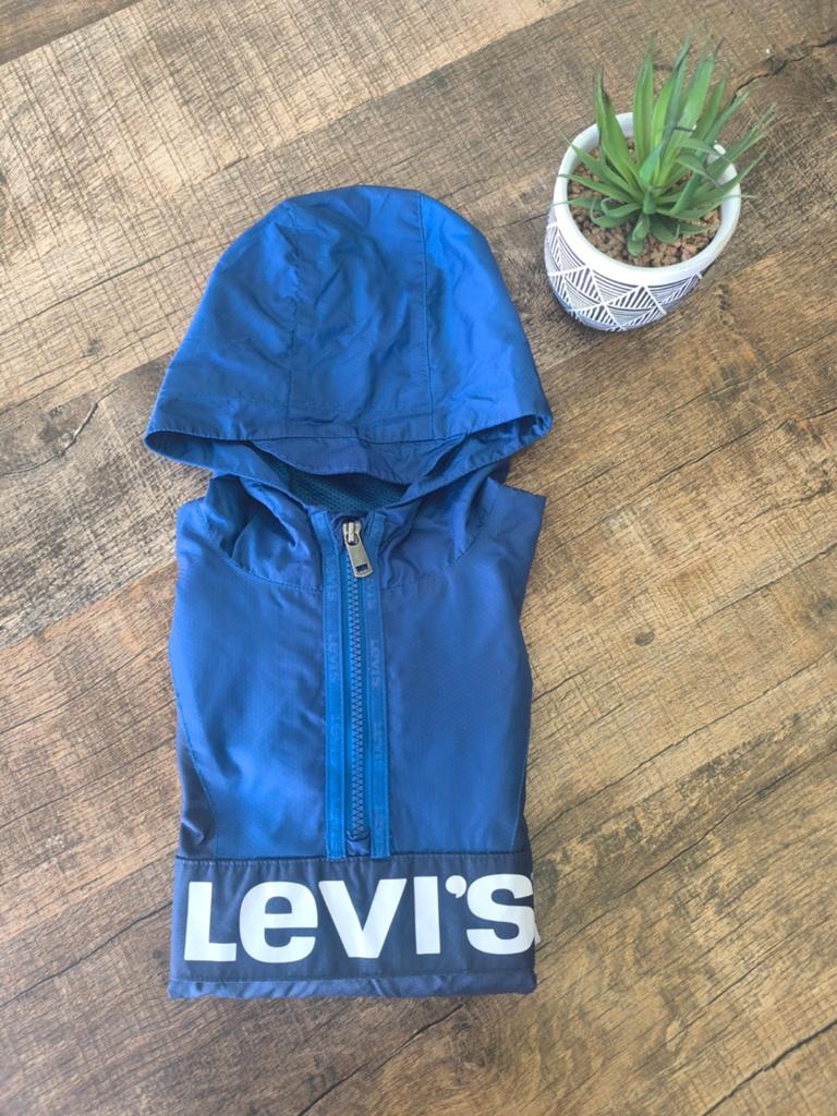 Levi's colorblocked anorak blauw/wit jongens, Kinderen en Baby's, Babykleding | Overige, Ophalen of Verzenden, Gebruikt, Levi's