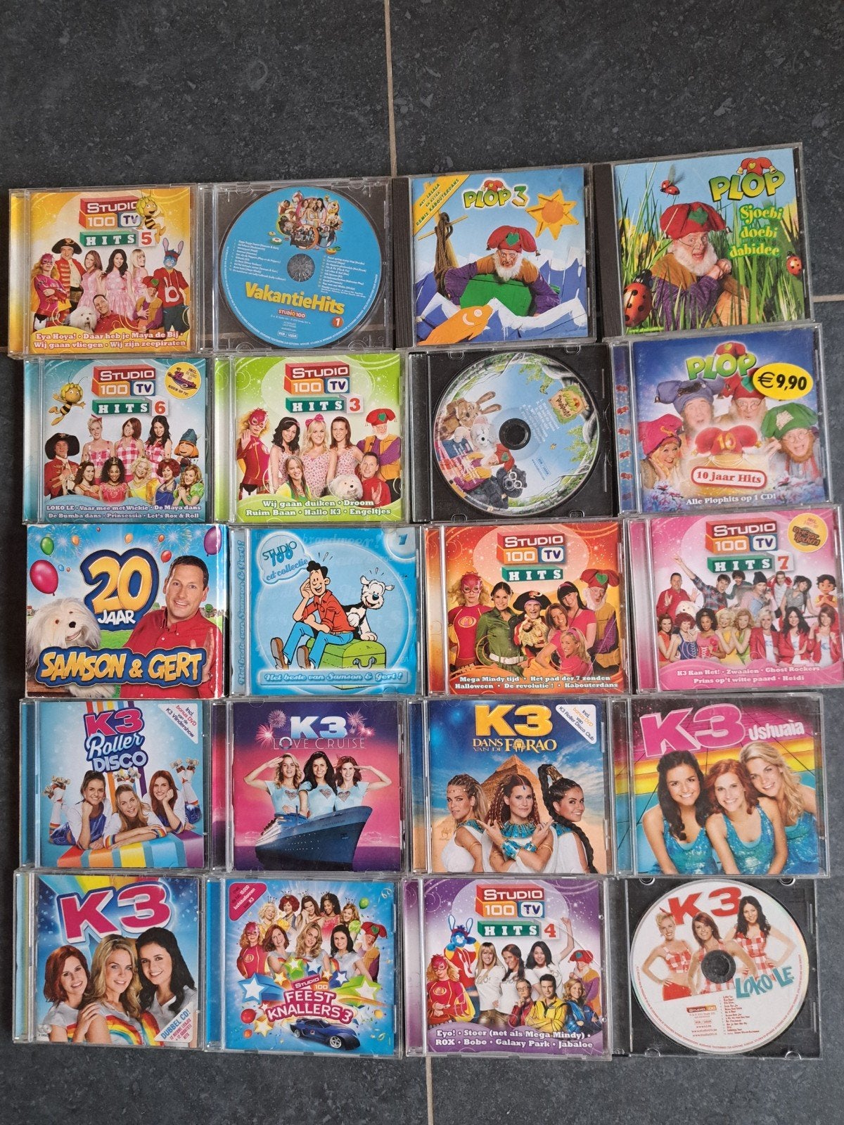 20 cd's Samson en Gert   K3   PLOP   PIET PIRAAT  MEGA MINDY, Cd's en Dvd's, Ophalen, Gebruikt, 3 tot 5 jaar