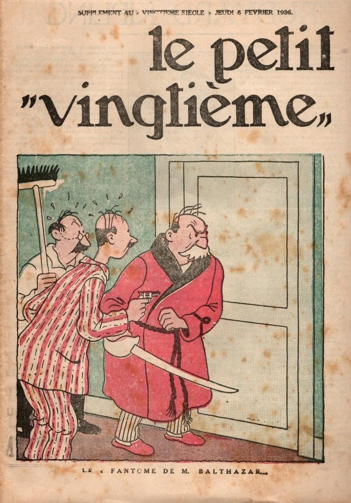 BD  journal  Le Petit Vingtième du 6 février 1936, Enlèvement, 1920 à 1940, Journal