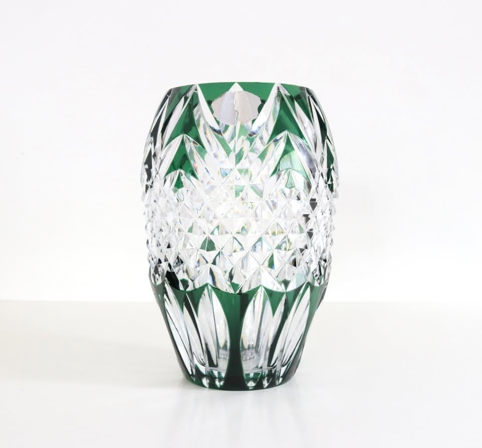 Val Saint Lambert - Vase Aventin - Crystal - Kristallen vaas, Antiquités & Art, Enlèvement ou Envoi