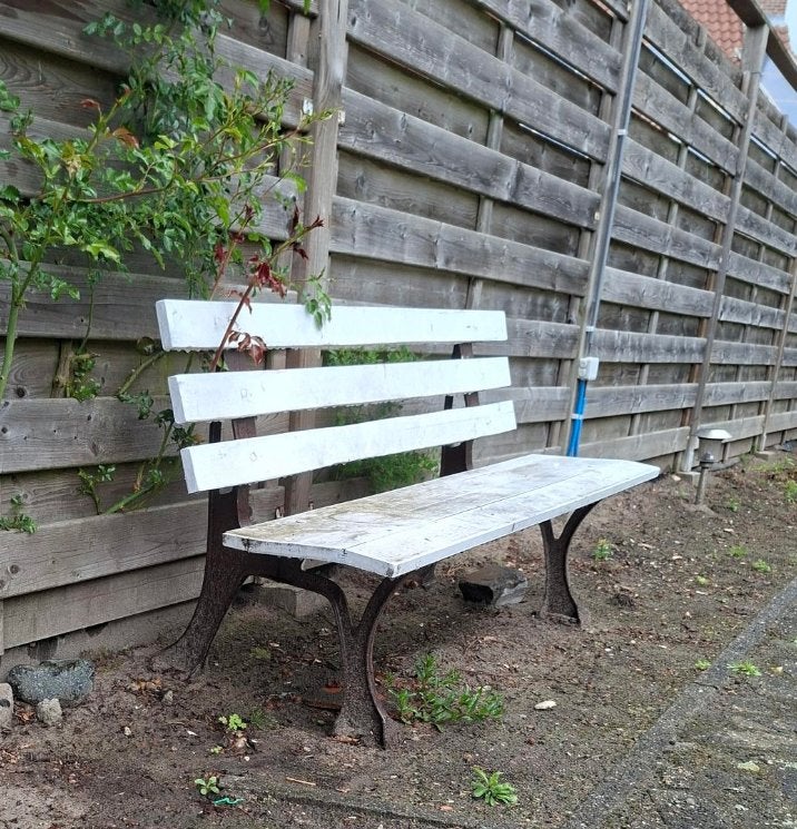 DEUX VIEUX BANCS DE JARDIN À LA FRANÇAISE, Enlèvement, Utilisé, Métal