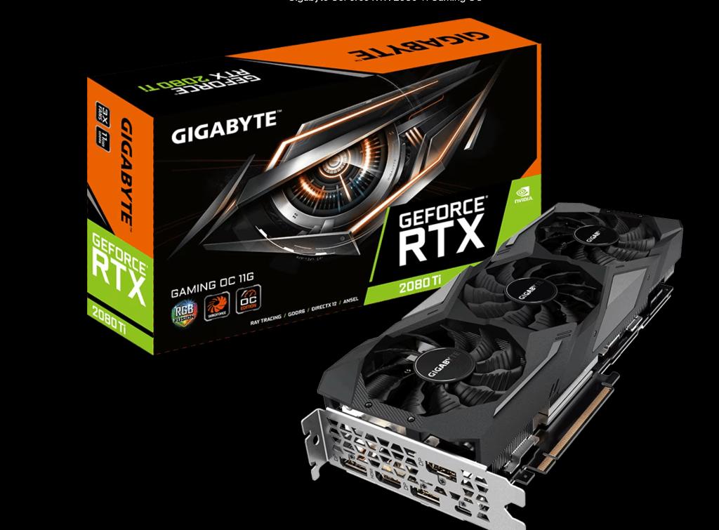 Gigabyte GeForce RTX 2080 Ti Gaming OC, Computers en Software, PCI-Express 3, GDDR6, Ophalen of Verzenden, Zo goed als nieuw