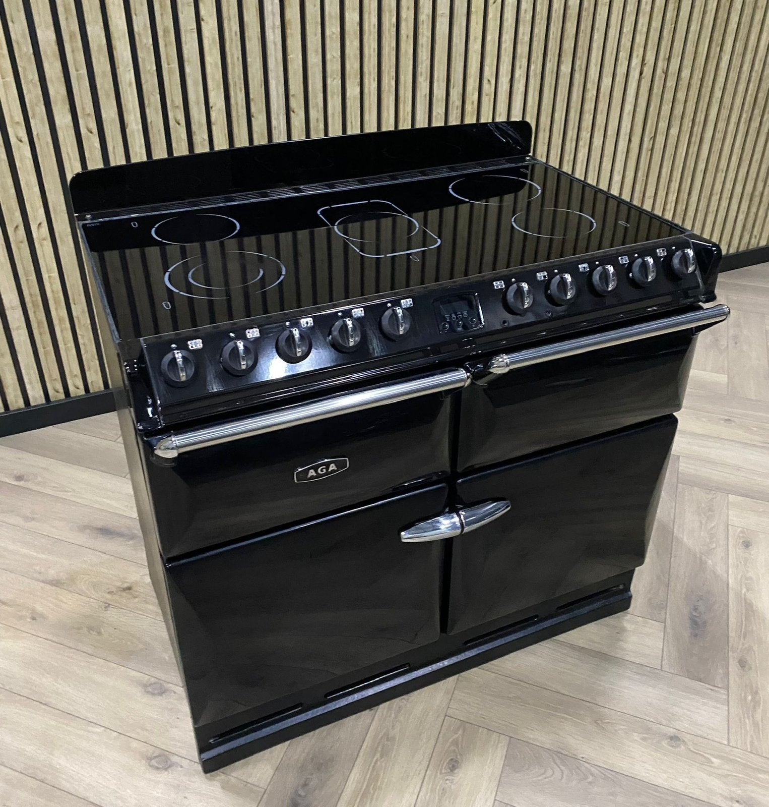 AGA Masterchef II Keramisch Deluxe 110cm + 4 Ovens (ZWART), Enlèvement ou Envoi, Gril, Gaz