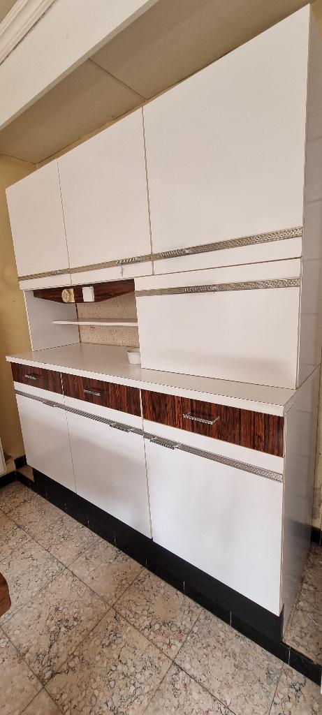 Twee keukenkasten - vintage, Huis en Inrichting, Ophalen, Gebruikt, Wit, 200 cm of meer