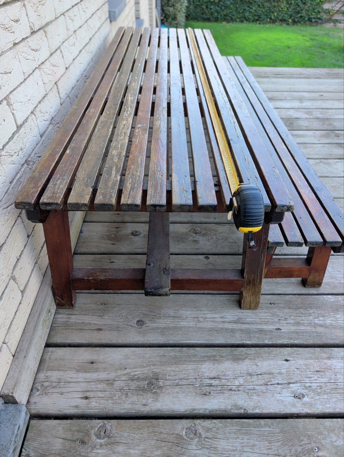 Banc en Bois, Jardin & Terrasse, Enlèvement, Utilisé, Bois