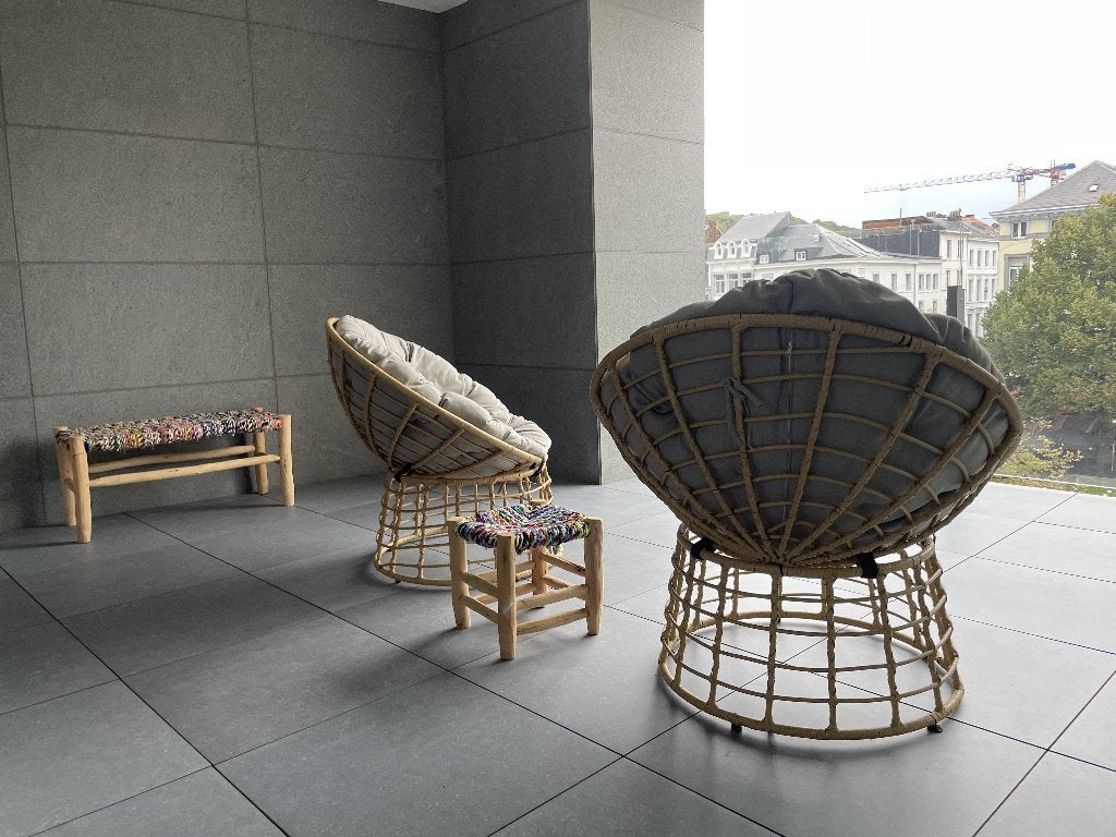 Banc marocains (lot des deux), Enlèvement, Utilisé, Bois