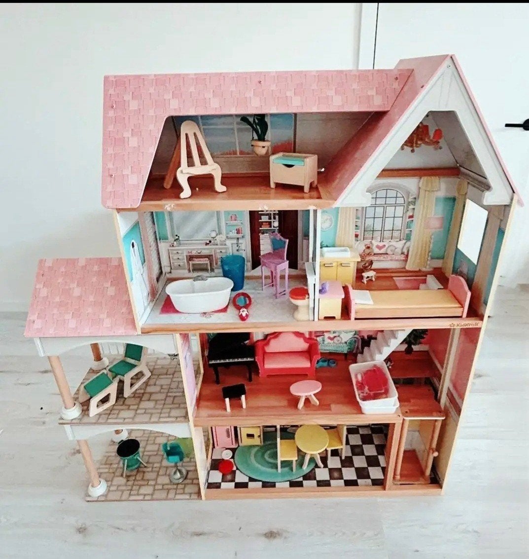 Groot poppenhuis, Ophalen, Zo goed als nieuw, Poppenhuis