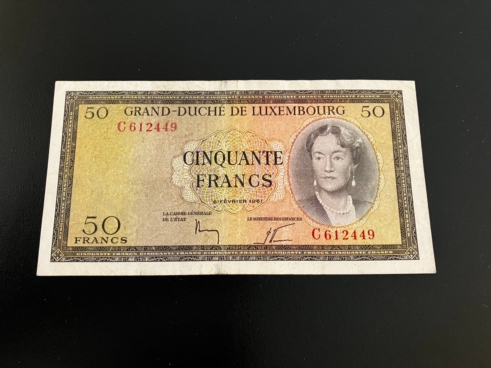 50 francs - Luxembourg / Luxemburg C-serie, Ophalen of Verzenden
