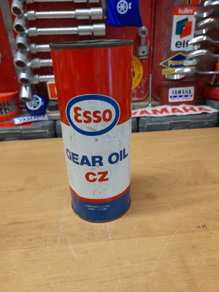 ancien bidon huile vide esso gear oil cz, Envoi, Utilisé, Autres types