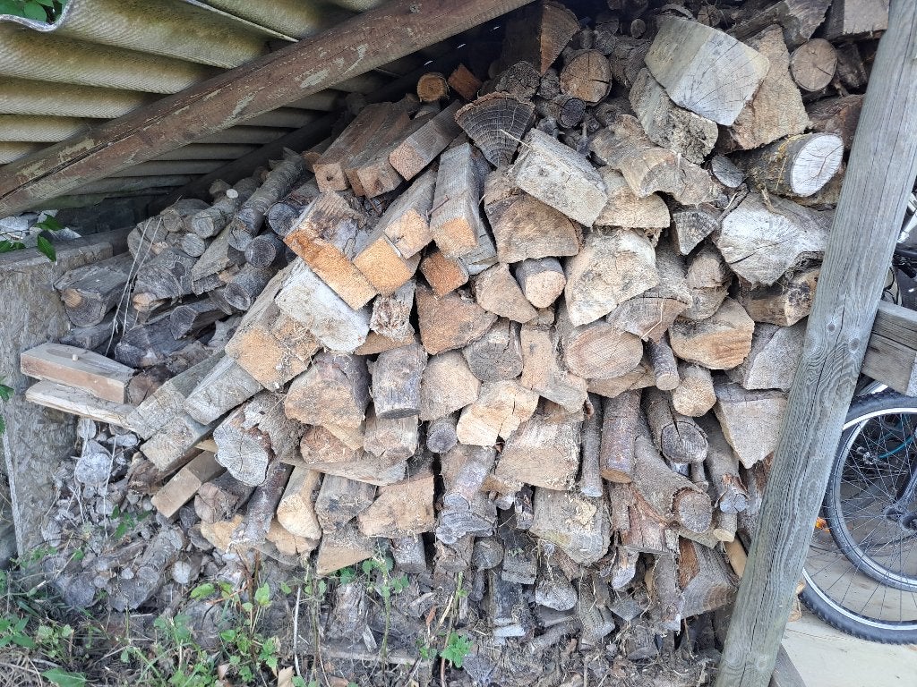 mélange sec de bois de chauffage, Jardin & Terrasse, 6 m³ ou plus, Enlèvement ou Envoi, Autres essences de bois, Bûches
