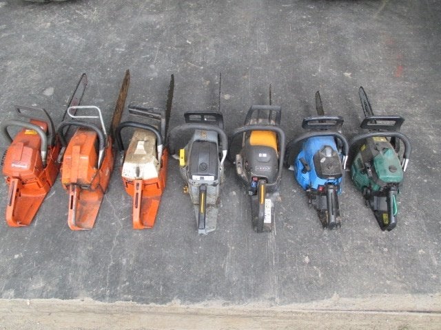 kettingzaag, Doe-het-zelf en Bouw, Gereedschap | Zaagmachines, Ophalen, Gebruikt, Kettingzaag
