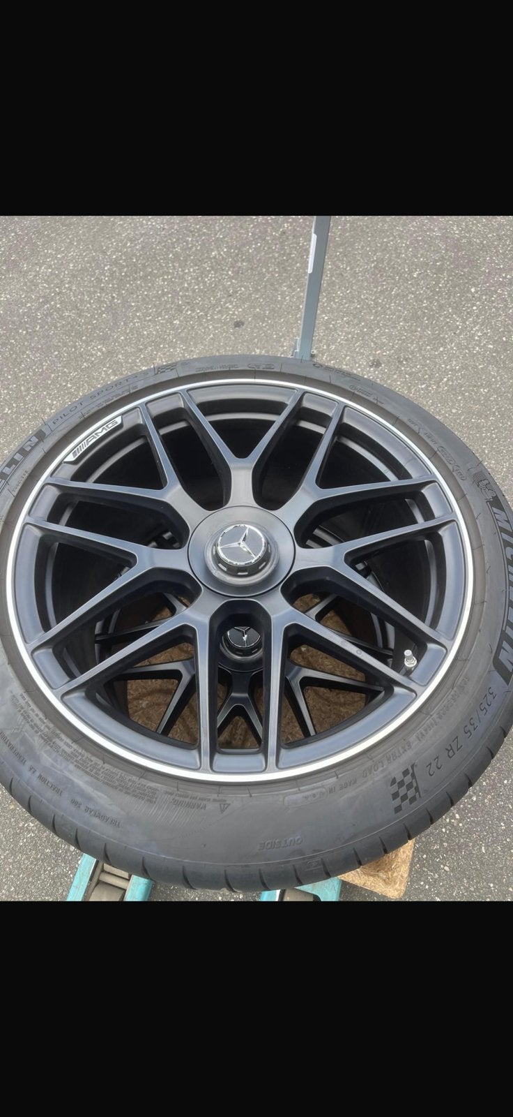 Mercedes GLE53 AMG 22 inch velgen met banden – originele set, Ophalen, Nieuw, Overige maten, Personenwagen