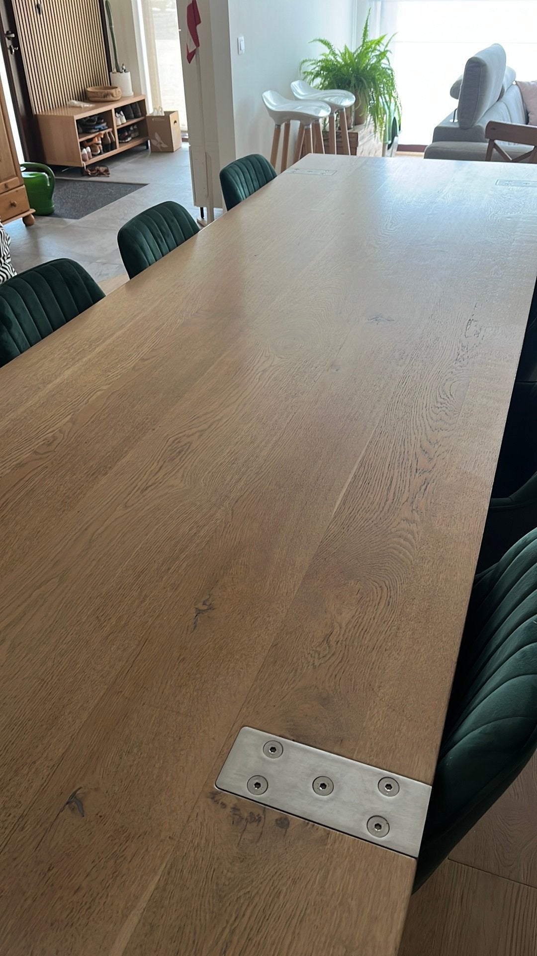 Eiken eettafel 300x100 cm, Huis en Inrichting, Ophalen, Gebruikt
