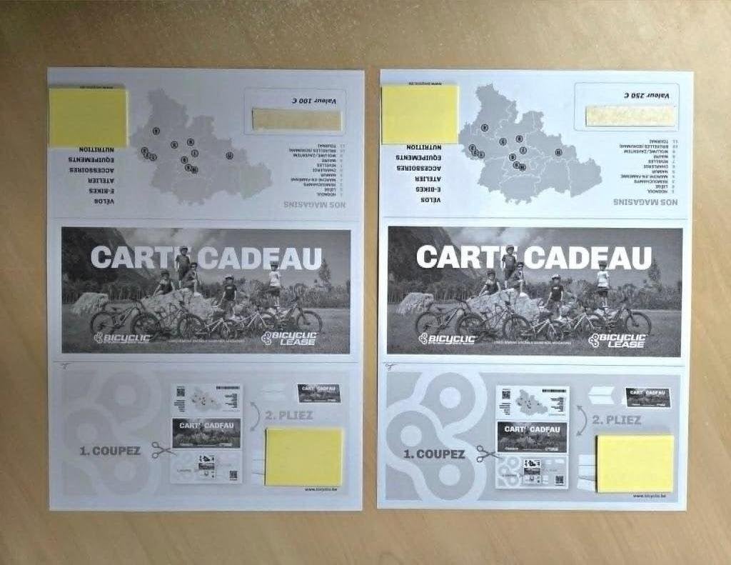 Carte cadeau valable dans magasin Bicyclic de votre choix, Vélos & Vélomoteurs, Vélos & Cyclomoteurs Autre, Enlèvement ou Envoi