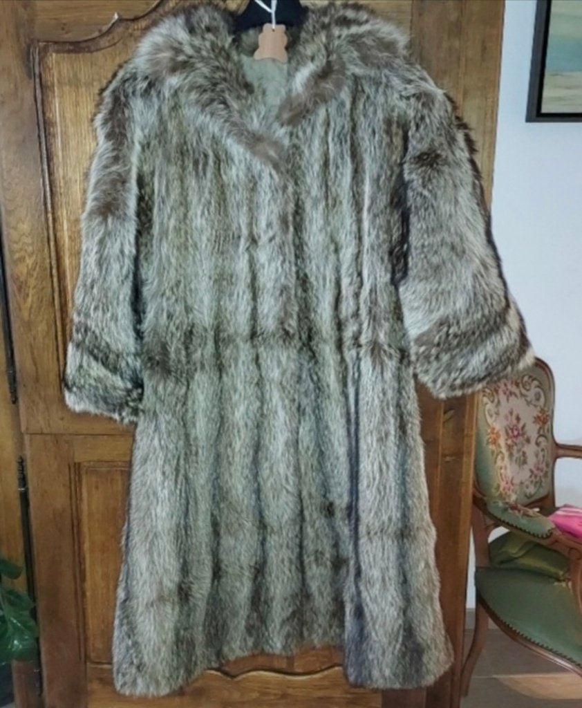 Manteau de fourrure, Kleding | Dames, Jassen | Winter, Ophalen, Zo goed als nieuw, Maat 38/40 (M)