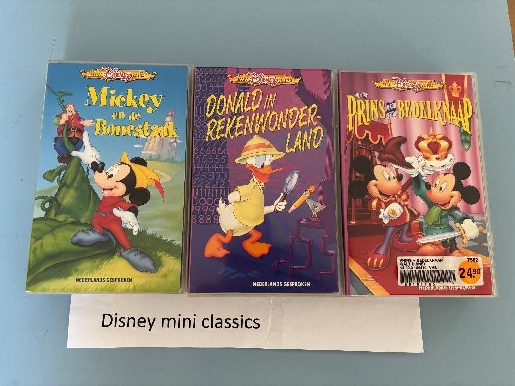 Disney videobanden mini classics VHS origineel Donald Mickey, Cd's en Dvd's, VHS | Kinderen en Jeugd, Zo goed als nieuw, Tekenfilms en Animatie