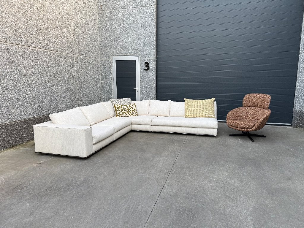 Minotti Hamilton hoekbank, Huis en Inrichting, Ophalen of Verzenden, Nieuw, Stof, Vitra togo ligne sede artifort jori cassina italia fritz knoll