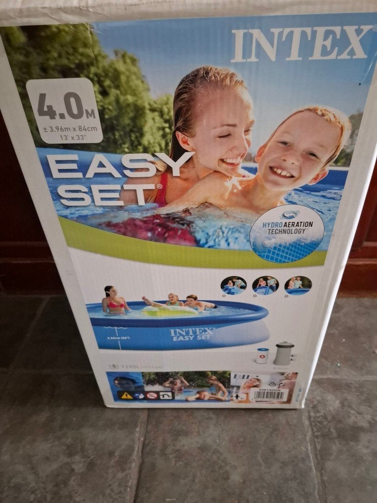Intex Easy Set 396 x 84, 80 tot 120 cm, Rond, 300 cm of meer, Ophalen of Verzenden
