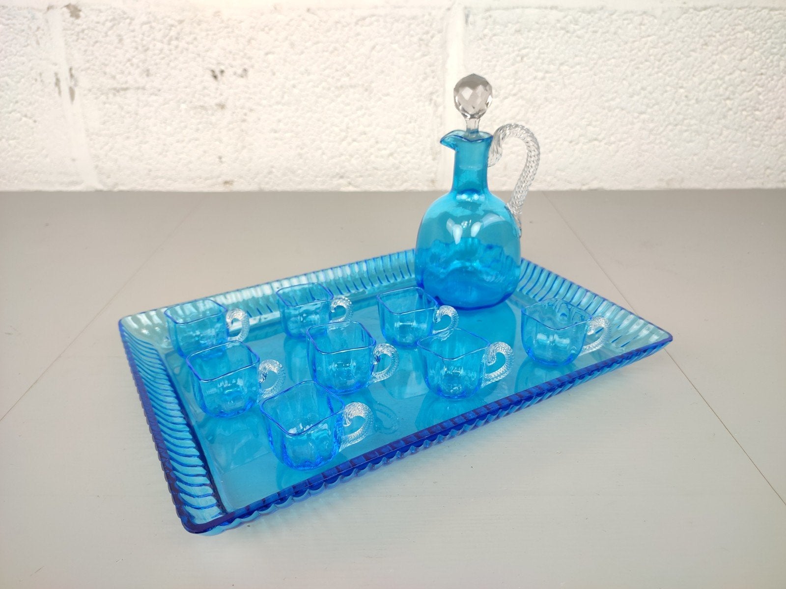 Vintage glazen serviesje George Sand, Ophalen of Verzenden