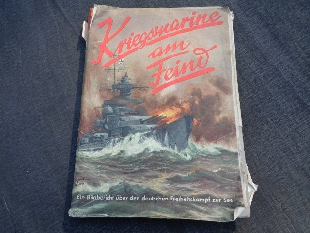 Antiquariaat WO2 1941 Kriegsmarine am Feind, Enlèvement ou Envoi, Marine, Deuxième Guerre mondiale, Utilisé