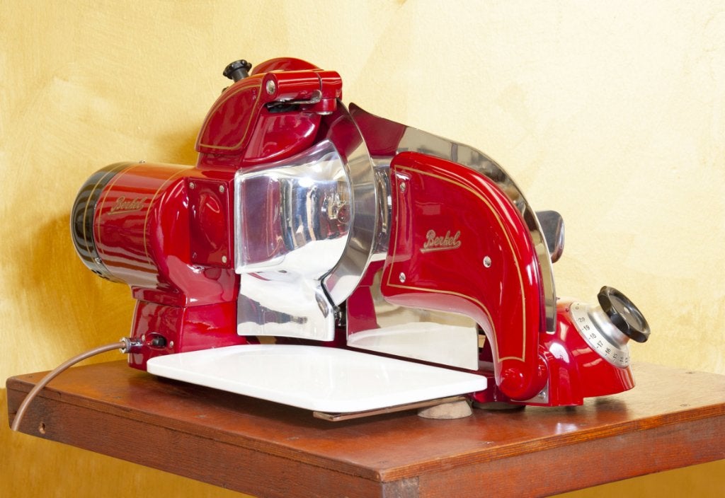 Machine de découpe rétro Berkel comme neuve, Trancheuse, Enlèvement ou Envoi, Comme neuf, Rouge