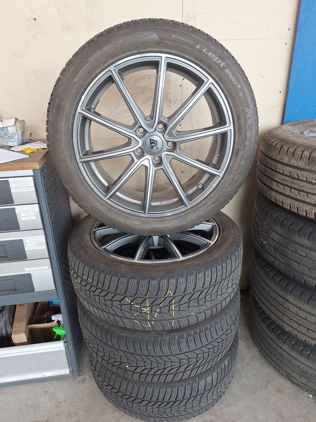 Hyundai Tucson Winterset 19 Inch, Auto-onderdelen, Banden en Velgen, Gebruikt, -, -, Banden en Velgen