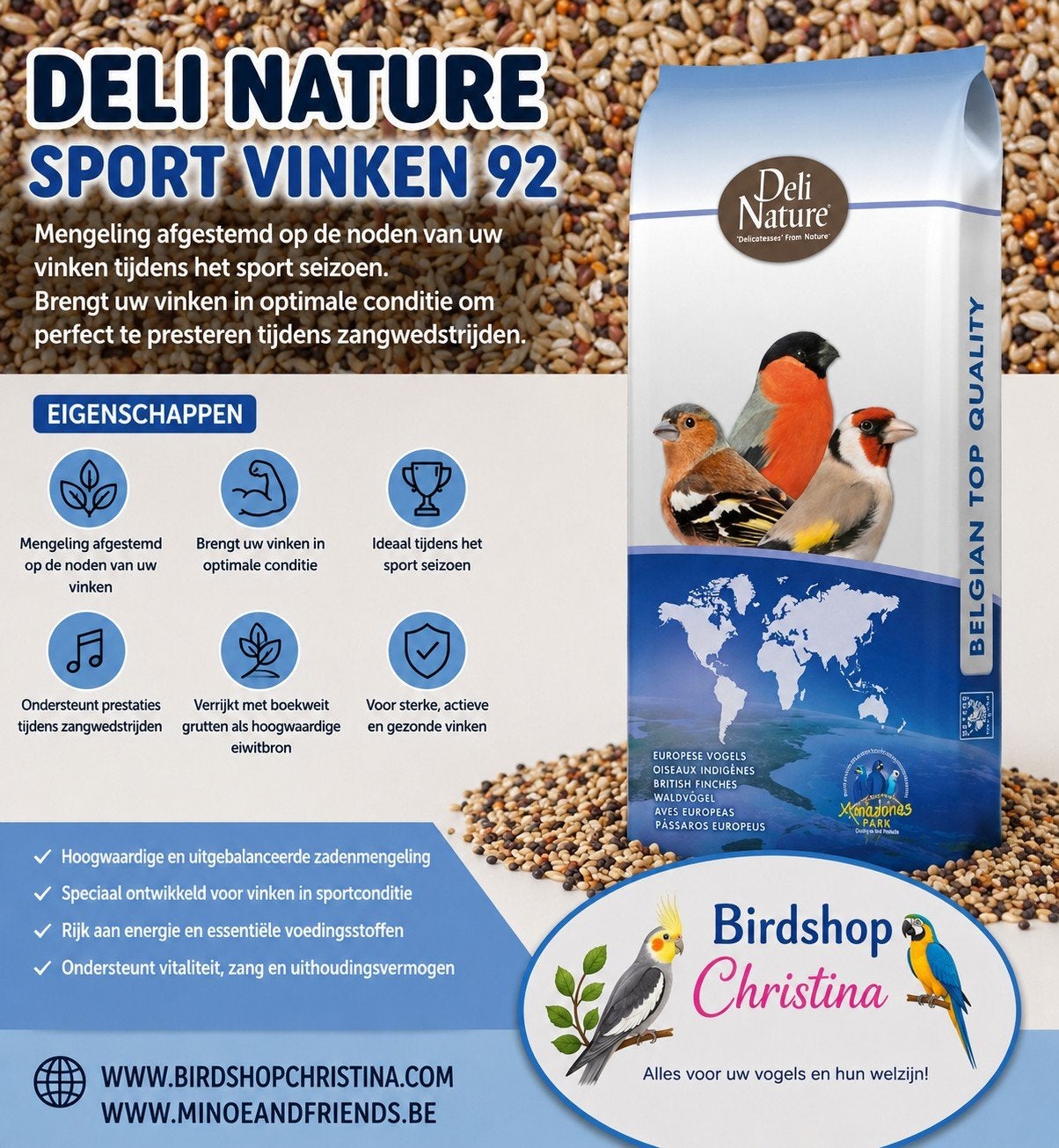 Deli Nature 92 - Sport Vinken 20kg, Ophalen