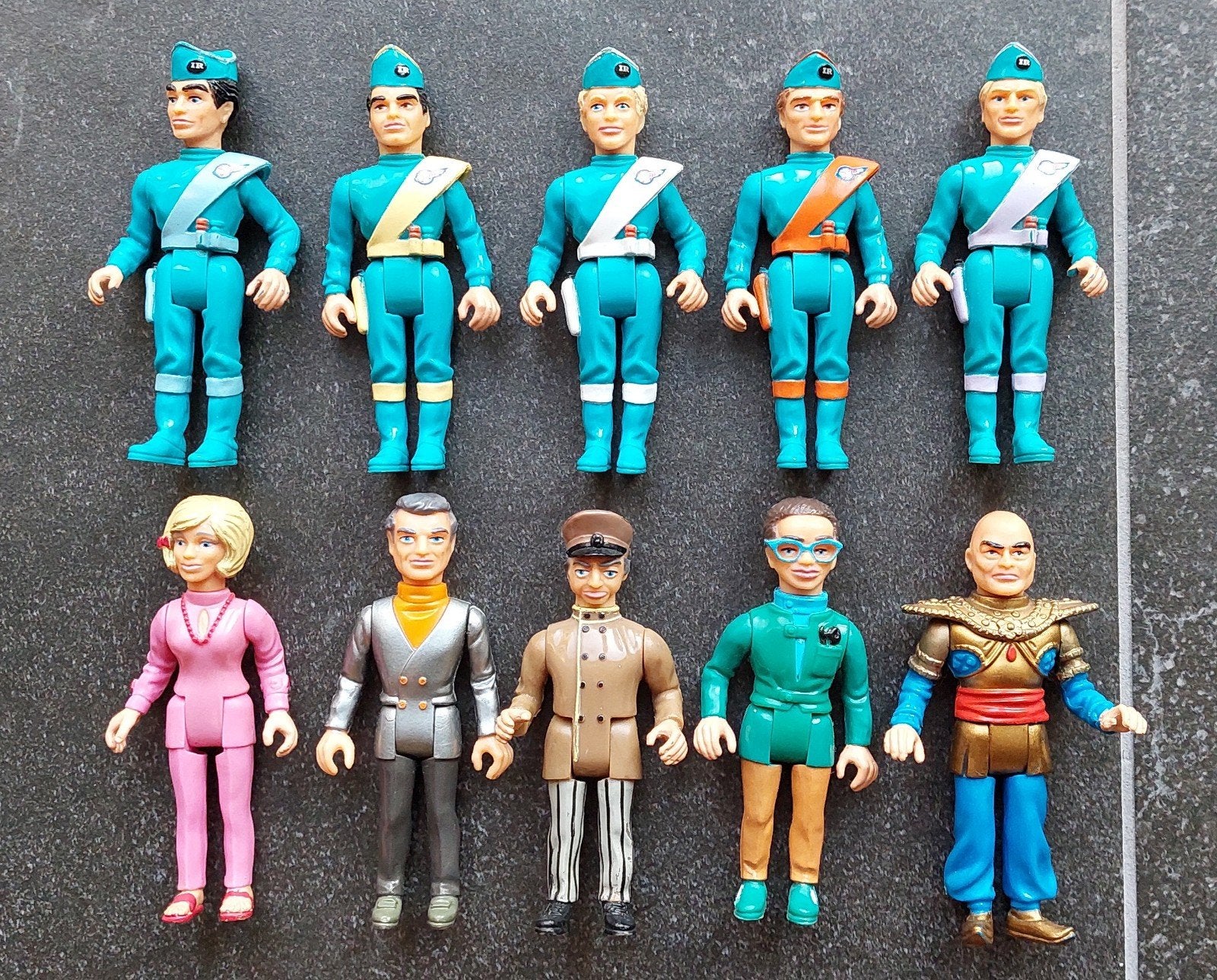 Complete set Thunderbirds Matchbox poppetjes, Verzamelen, Ophalen of Verzenden, Zo goed als nieuw