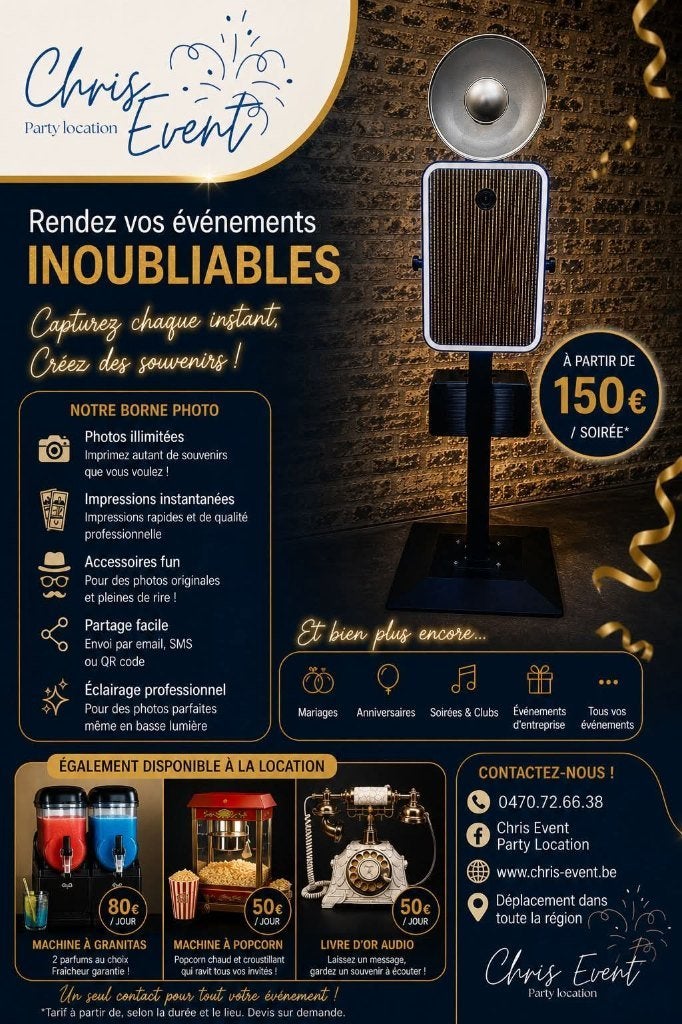 Location photobooth, Ophalen of Verzenden, Nieuw